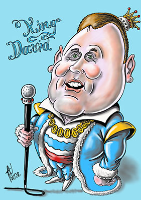 David King caricature